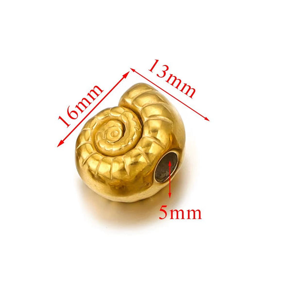 Wholesale Stainless Steel Totem Patterned Drum Beads Style Beaded Jewelry Pendant Bracelet Accessories With Electroplating
