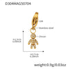 Wholesale Stainless Steel Tree Of Life Zircon Inlaid Geometric Pattern Diy Multiaccessory Bracelet 18K Real Gold Plated For Women
