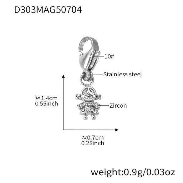 Wholesale Stainless Steel Tree Of Life Zircon Inlaid Geometric Pattern Diy Multiaccessory Bracelet 18K Real Gold Plated For Women