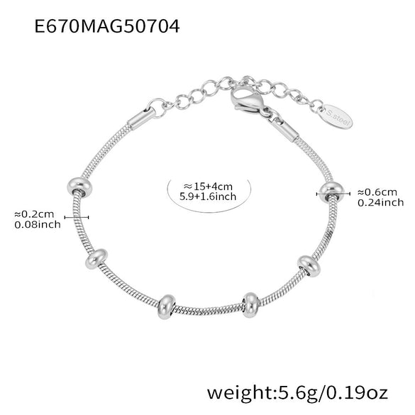 Wholesale Stainless Steel Tree Of Life Zircon Inlaid Geometric Pattern Diy Multiaccessory Bracelet 18K Real Gold Plated For Women