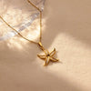 Wholesale Stainless Steel Turtle Pendant Necklace With Cross Chain And Electroplating Processing