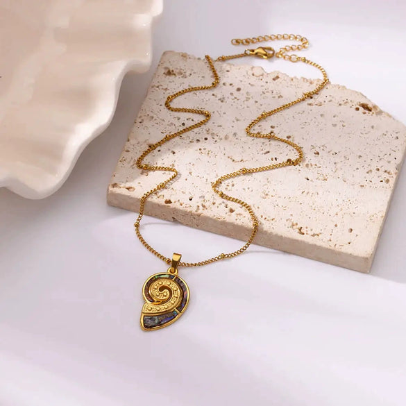 Wholesale Stainless Steel Turtle Pendant Necklace With Cross Chain And Electroplating Processing