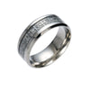 Wholesale Stainless Steel U Shape Dripping Oil Retro Hand Jewelry Ring