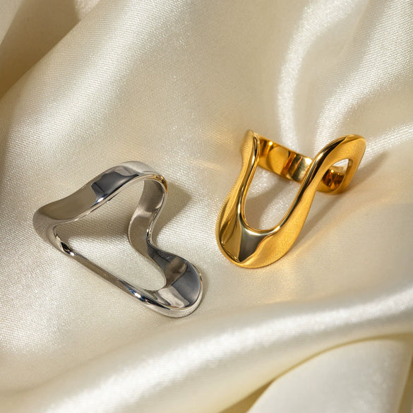 Wholesale Stainless Steel U Shape Electroplated Ring