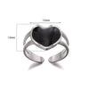 Wholesale Stainless Steel Unisex Geometric Wave Electroplated Adjustable Open Ring Jewelry