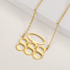 Wholesale Stainless Steel Unisex Simple Style Digital Pendant Necklace With Snake Bone Chain And Electroplating Process Pattern Of Letters Numbers Text