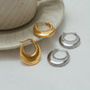 Wholesale Stainless Steel Ushaped Geometric Electroplated Earrings For Women