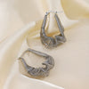 Wholesale Stainless Steel Ushaped Geometric Electroplated Stylish Popular Exaggerated Asymmetrical Lines Women's Earrings