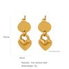 Wholesale Stainless Steel Ushaped Geometric Electroplating Women's Earrings