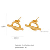 Wholesale Stainless Steel Ushaped Geometric Electroplating Women's Earrings