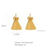 Wholesale Stainless Steel Ushaped Geometric Electroplating Women's Earrings