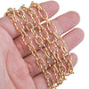 Wholesale Stainless Steel Vacuum Gold Electroplated Spiral Chain For Necklace And Bracelet Hip Hop Style