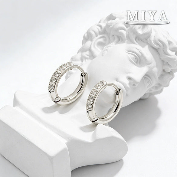 Wholesale Stainless Steel Vacuum Plated Heart Shaped Geometric Earrings For Women