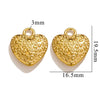 Wholesale Stainless Steel Vintage Strawberry Flower Peach Heart Round Pendant Necklace Bracelet With Electroplating