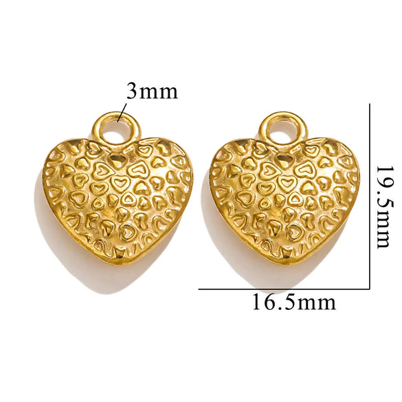 Wholesale Stainless Steel Vintage Strawberry Flower Peach Heart Round Pendant Necklace Bracelet With Electroplating