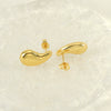 Wholesale 316L Stainless Steel Water Drop Earrings For Women With Electroplating Design