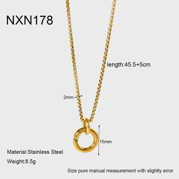 Wholesale Stainless Steel Water Drop Pattern Inlayed 18K Gold Plated Hammered Pendant Jewelry Accessory Charm