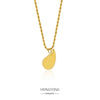 Wholesale Stainless Steel Water Drop Pendant Ochain Necklace Electroplated Unisex Simple Nonfading Highend Jewelry