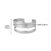 Wholesale Stainless Steel Wide Open Bracelet With Hiphop Style 18K Gold Plated