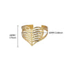 Wholesale Stainless Steel Wide Open Bracelet With Hiphop Style 18K Gold Plated