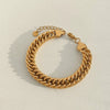 Wholesale Stainless Steel Wide Surface Bracelet With Geometric Pattern In Simple Style Pvd Vacuum Furnace Electroplated For Women