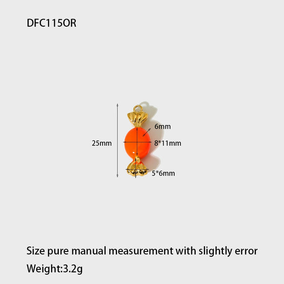 Wholesale Stainless Steel Women's Accessories With Mushroom Giraffe Pattern And Dripping Oil Treatment Necklaces Bracelets Earrings And Charms