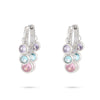 Wholesale Stainless Steel Women's Earrings Fashionable Light Luxury Geometric 18K Vacuum Goldplated With Diamond Embedded