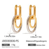 Wholesale Stainless Steel Women's Earrings Geometric Design Electroplated