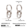 Wholesale Stainless Steel Women's Earrings Geometric Design Electroplated