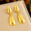 Wholesale Stainless Steel Women's Earrings Gold Plated Love Tassel With Heart Drop Geometric Pattern