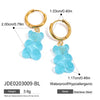 Wholesale Stainless Steel Women's Earrings With Animal And Fruit Patterns Electroplated In Youth Hot Girl Style