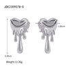 Wholesale Stainless Steel Women's Love Zircon Bracelet With Geometric Pattern And Electroplating