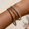 Wholesale Stainless Steel Women's Love Zircon Bracelet With Geometric Pattern And Electroplating