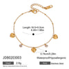 Wholesale Stainless Steel Women's Love Zircon Bracelet With Geometric Pattern And Electroplating