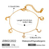 Wholesale Stainless Steel Women's Love Zircon Bracelet With Geometric Pattern And Electroplating