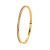 Wholesale Stainless Steel Women's Sweet Fresh Non Fading Narrow Half Ring Full Diamond Buckle Electroplated Bracelet