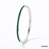 Wholesale Stainless Steel Women's Sweet Fresh Non Fading Narrow Half Ring Full Diamond Buckle Electroplated Bracelet
