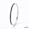 Wholesale Stainless Steel Women's Sweet Fresh Non Fading Narrow Half Ring Full Diamond Buckle Electroplated Bracelet