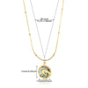 Wholesale Stainless Steel Women's Sweet Love Heart Electroplated Clavicle Necklace Jewelry