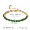 Wholesale Stainless Steel Zircon Heart Shape Flower Geometric Women's Bracelet