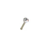 Wholesale Stainless Steel Zircon Nose Ring L S Straight Rod Shape Electroplated Unisex