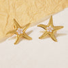 Wholesale Stamped Light Luxury Animal Shaped Pearl Stainless Steel Earrings For Women