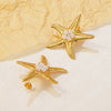 Wholesale Stamped Light Luxury Animal Shaped Pearl Stainless Steel Earrings For Women