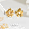 Wholesale Stamped Stainless Steel Flower Pearl Earrings For Women Light Luxury Style