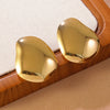 Wholesale Stamping Geometric Stainless Steel Earrings For Women Light Luxury Style