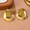 Wholesale Stamping Geometric Stainless Steel Earrings For Women Light Luxury Style