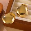 Wholesale Stamping Geometric Stainless Steel Earrings For Women Light Luxury Style
