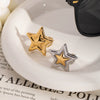 Wholesale Star Opening Ring In Gold And Silver Two Color Fashion Design Made Of Stainless Steel With Pvd Furnace Vacuum Real Gold Plating Unisex And All Match Jewelry