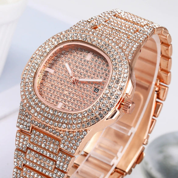 Wholesale Star Patterned Steel And Alloy Quartz Watches For Men And Women With Mineral Strengthened Glass Mirror And Stainless Steel Clasp