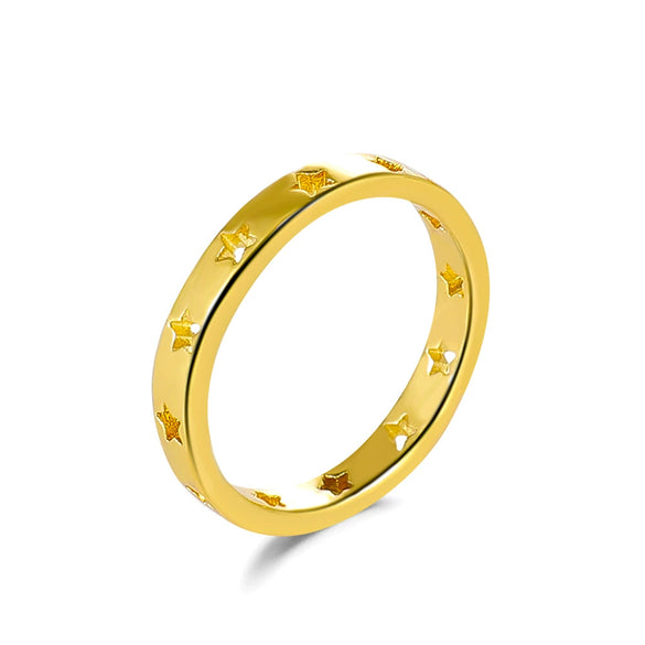 Wholesale Star Ring Copper Electroplating Women's Hand Jewelry